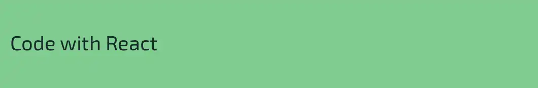 Code with React